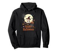 Funny Hamster Witch Candy Spooky Ghost Halloween Costume Felpa con Cappuccio