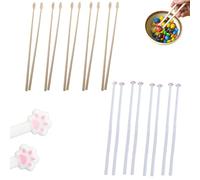Funny Hand Chopsticks - Cute Pink Cat PawChopsticks, Reusable Lightweight FingerChopsticks, Chopsticks with Hands, For Girlfriends Cat Lovers (A+B)