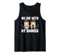 Funny Hanging with My Gnomies On Ice Hockey GNOME Graphic Canotta