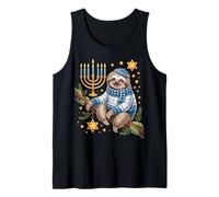 Funny Hanukkah Jewish Sloth Menorah Star Dreidel Canotta