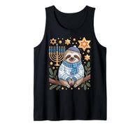 Funny Hanukkah Jewish Sloth Menorah Star Dreidel Canotta