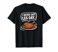Funny Happy Thanksgiving Food 2024 Turkey Leg Men Women Kids Maglietta