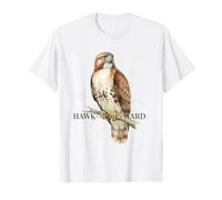 Funny Hawkward Pun Red-Tailed Hawk Bird Watcher Watercolor A Maglietta