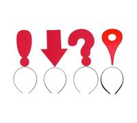 Funny Headbands | 4 Pieces Arrowhead Question Exclamation Location