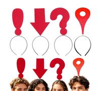 Funny Headbands 4 Pieces Arrowhead - Question Exclamation Location Fashion