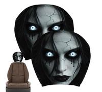 Funny Headrest Covers - Polyester, 2PCS Ghost Decor | Car Seat Protectors