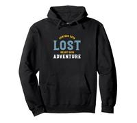 Funny Hiking Compass Dice Che Il Cuore perduto Dice Avventura Felpa con Cappuccio
