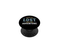 Funny Hiking Compass dice che il cuore perduto dice avventura PopSockets PopGrip Adesivo