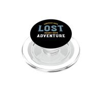 Funny Hiking Compass dice che il cuore perduto dice avventura PopSockets PopGrip per MagSafe