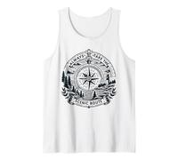 Funny Hiking Quote Always Take The Scenic Route Canotta