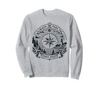 Funny Hiking Quote Always Take The Scenic Route Felpa