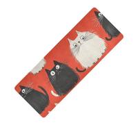 Funny Himalayan Cats Red stampato yoga stuoie gomma naturale antiscivolo, con tappetino da yoga copertura tapete para ejercicio 180,3 x 66 cm per gli uomini