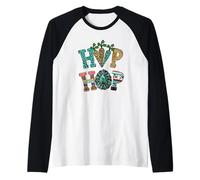 Funny Hip Hop Easter Decor for Women And Music Teacher Maglia con Maniche Raglan