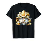Funny Hippie GNOME with Honey Bees for Spring And Bee Keeper Maglietta