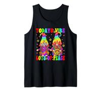 Funny Hippie Quote for Women & Men Cute Hippie Tie Dye GNOME Canotta