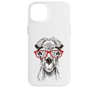 Funny Hipster Nerdy Red Glasses Illustration Camel Lover Custodia per iPhone 14 Plus