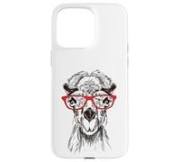 Funny Hipster Nerdy Red Glasses Illustration Camel Lover Custodia per iPhone 15 Pro Max