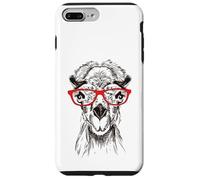 Funny Hipster Nerdy Red Glasses Illustration Camel Lover Custodia per iPhone 7 Plus/8 Plus