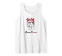 Funny Hipster Red Glasses Llama Mama Llama Mom Lover Canotta