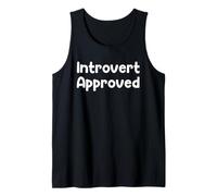Funny Homebody Humor Design Cozy Introvert Approved Tees Canotta