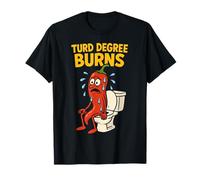 Funny Hot Chili Pepper Spicy Food Turd Poo Pun Toilet Humor Maglietta