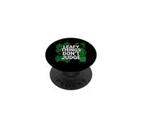 Funny Houseplant Lover Leafy Things Don't Judge PopSockets PopGrip Adesivo