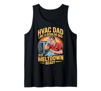 Funny HVAC Dad Like a Regular Dad but Meltdown Ready Canotta
