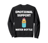 Funny Hydration Quote Emotional Support Water Bottle Felpa