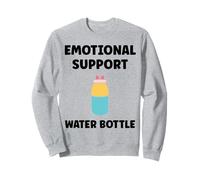Funny Hydration Quote Emotional Support Water Bottle Felpa