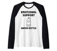 Funny Hydration Quote Emotional Support Water Bottle Maglia con Maniche Raglan