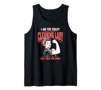 Funny I Am The Crazy Cleaning Lady di Cui Ti Hanno parlato Canotta