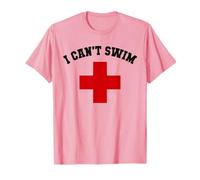 Funny I CAN SWIM Sisters Cruise Lifeguards Swim Camp Maglietta