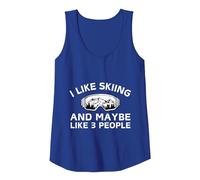 Funny I Like Skiing And Maybe Like 3 People Canotta, Donna, Blu Reale, XXL