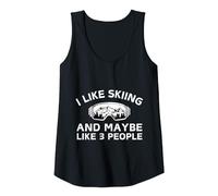 Funny I Like Skiing And Maybe Like 3 People Canotta, Donna, Nero, S
