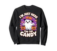 Funny I´m Just Here For The Candy Cute Halloween Felpa