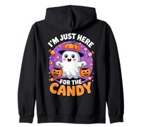 Funny I´m Just Here For The Candy Cute Halloween Felpa con Cappuccio