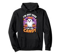 Funny I´m Just Here For The Candy Cute Halloween Felpa con Cappuccio