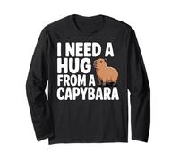 Funny I Need A Hug from a Capybara Maglia a Manica