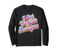 Funny I Put The NAN in Shenanigans Fun Grandma Pun Humor Maglia a Manica