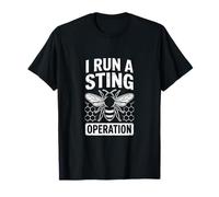 Funny I Run A Sting Operazione dicendo Apicoltore Maglietta