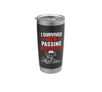 Funny I Survived Her Passing Nursing School Bicchiere termico in acciaio inox doppia parete