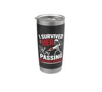 Funny I Survived Her Passing Nursing School Bicchiere termico in acciaio inox doppia parete