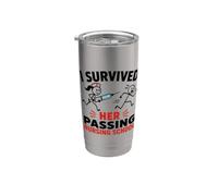 Funny I Survived Her Passing Nursing School Bicchiere termico in acciaio inox doppia parete