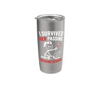 Funny I Survived Her Passing Nursing School Bicchiere termico in acciaio inox doppia parete