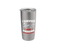 Funny I Survived Her Passing Nursing School Bicchiere termico in acciaio inox doppia parete