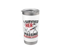 Funny I Survived Her Passing Nursing School Bicchiere termico in acciaio inox doppia parete