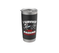 Funny I Survived Her Passing Nursing School Bicchiere termico in acciaio inox doppia parete