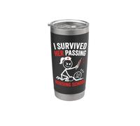 Funny I Survived Her Passing Nursing School Bicchiere termico in acciaio inox doppia parete