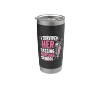Funny I Survived Her Passing Nursing School Bicchiere termico in acciaio inox doppia parete