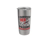 Funny I Survived Her Passing Nursing School Bicchiere termico in acciaio inox doppia parete